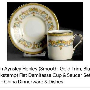 Ansley by Henley demitasse cup and saucer,set of one